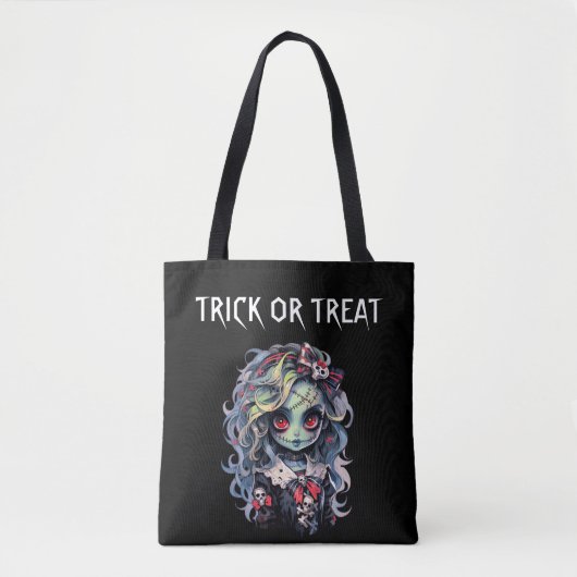 Zombie Girl Halloween Tote Bag (Voorkant)