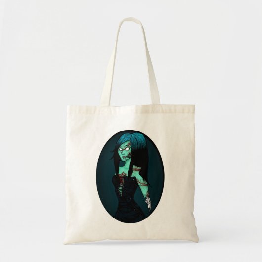Zombie Girl in Corset Bag Tote Bag (Voorkant)