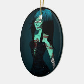 Zombie Girl in Corset Ornament (Links)