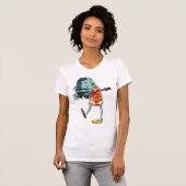 Zombie Girl met zwaard T-shirt (Voorkant volledig)