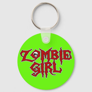 Zombie Girl Sleutelhanger