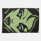 Zombie Girl Towel Cool Halloween Zombie Tea Towels Theedoek (Horizontaal)