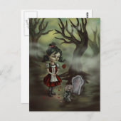 Zombie Girl vindt True Love in a Graveyard Briefkaart (Voorkant / Achterkant)