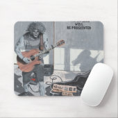 Zombie Gitaar Musicus Mousepad Muismat (Met muis)