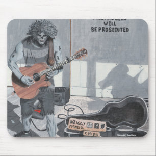 Zombie Gitaar Musicus Mousepad Muismat