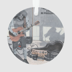 Zombie Gitaar Muziek Fantasy Art Acryl Ornament
