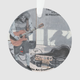 Zombie Gitaar Muziek Fantasy Art Acryl Ornament