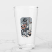 Zombie Gitaar Muzikant Fantasy Art Glass Cup Glas (Voorkant)
