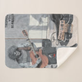 Zombie Gitaar Muzikant Fantasy Art Sherpa Blanket Deken (Voorkant (horizontaal))
