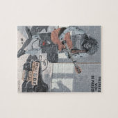 Zombie Gitaar Muzikant Kleine Fantasy Puzzel (Horizontaal)