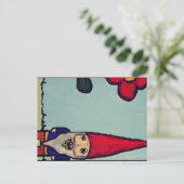 Zombie Gnome Post Card reizen Briefkaart (Staand voorkant)