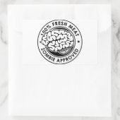 Zombie goedgekeurd rechthoekige sticker (Tas)