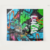 Zombie Graffiti Kamerdecoratie Monogram Wandkleed (Voorkant (horizontaal))