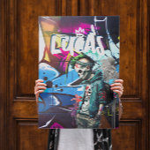 Zombie Graffiti Room Decor Monogram Dedeur Perfect Poster