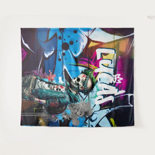 Zombie Graffiti Room Décor Monogram Wandkleed (Voorkant (horizontaal))