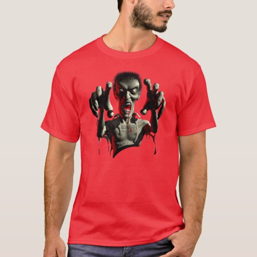 Zombie Grasping T-Shirts (Voorkant)
