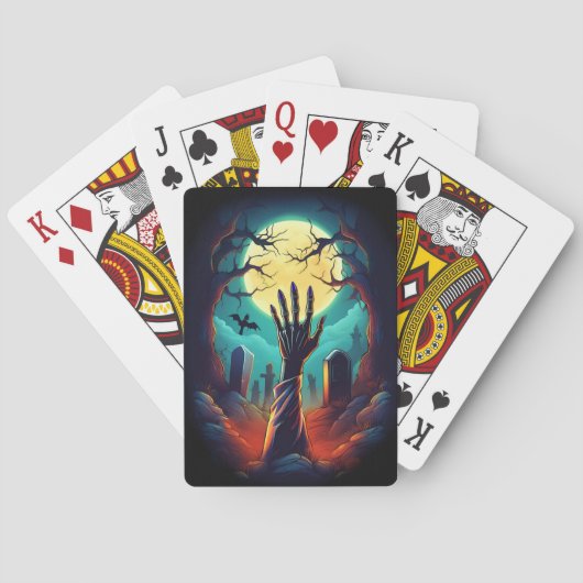 Zombie Grave Horror Pokerkaarten (Achterkant)