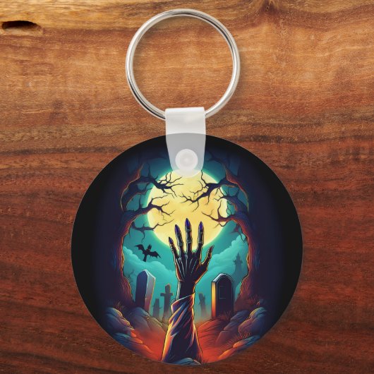 Zombie Grave Horror Sleutelhanger (Achterkant)
