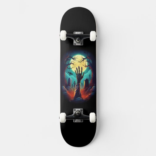 Zombie Grave Skateboard Design (Voorkant)