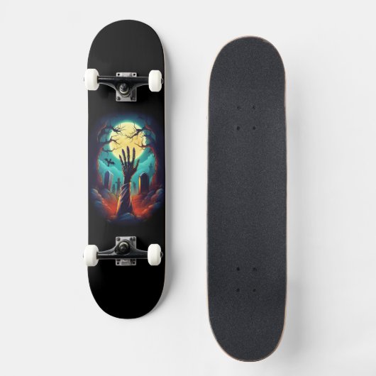 Zombie Grave Skateboard Design (Voorkant)
