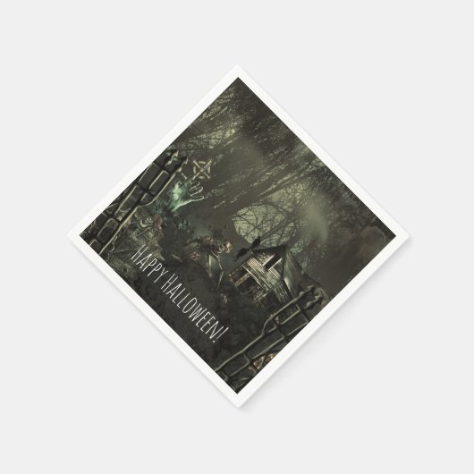 Zombie Graveyard Birthday of Halloween Party Servetten (Hoek)