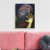 Zombie Graveyard Hand die Haunted Art bereikt Canvas Afdruk (Insitu (Woonkamer))