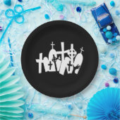 Zombie Graveyard Papieren Bordje (Feest)