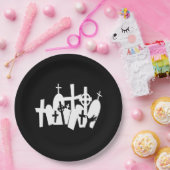 Zombie Graveyard Papieren Bordje (Feest)