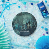 Zombie Graveyard Verjaardagsfeest of Halloween Papieren Bordje (Feest)