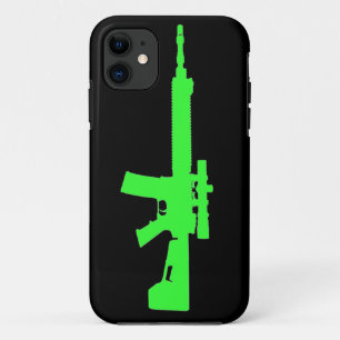 Zombie Green AR-15 iPhone 5 Universal Hoesje