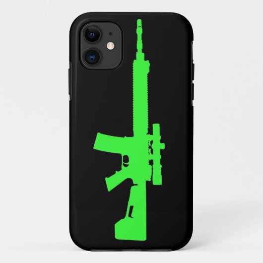 Zombie Green AR-15 iPhone 5 Universal Hoesje (Achterkant)