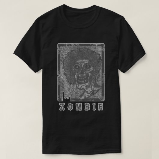 Zombie-Grijs Wit verhit T-shirt (Design voorkant)