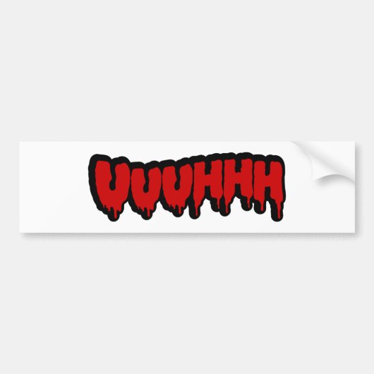Zombie Groan Bumpersticker (Voorkant)
