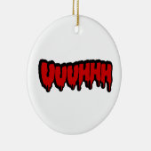 Zombie Groan Keramisch Ornament (Rechts)