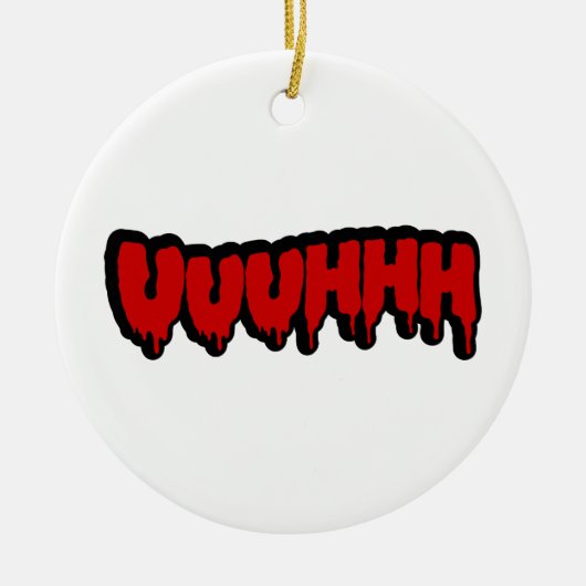 Zombie Groan Keramisch Ornament (Voorkant)