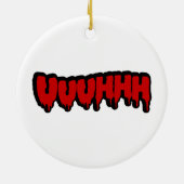 Zombie Groan Keramisch Ornament (Achterkant)