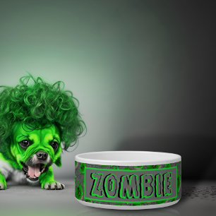 Zombie-groen slijm voerbakje