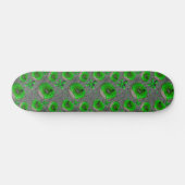 Zombie-groene slijmdonuts persoonlijk skateboard (Horizontaal)