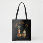 Zombie groenten zwart Halloween Tote Bag (Voorkant)
