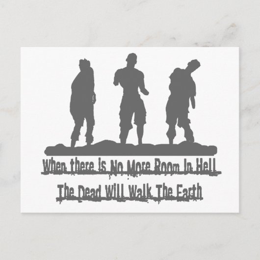 Zombie_gry Briefkaart (Voorkant)