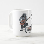 Zombie Guitar Musician Coffee Mok (Voorkant links)