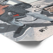 Zombie Guitar Musician Fantasy Wall Art Print (Hoek)