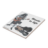Zombie Guitar Musician Modern Music Fantasy Tile Tegeltje (Zijkant)