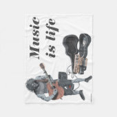 Zombie Guitar Rock Muzikant Fantasy Art Blanket Fleece Deken (Voorkant)