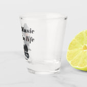 Zombie Guitar Rock Muzikant Fantasy Art Shot Glas (Rechts)