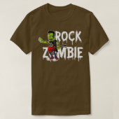 Zombie Guitar Undode Halloween Music T-shirt (Design voorkant)