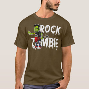 Zombie Guitar Undode Halloween Music T-shirt