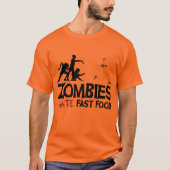 Zombie haat fast food t-shirt (Voorkant)
