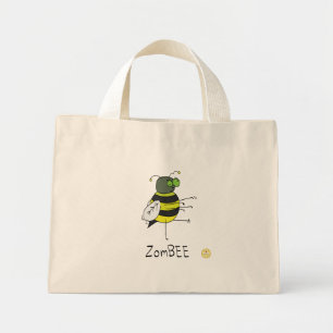 Zombie Halloween Bee Funny Kinder Mini Tote Bag