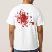 Zombie Halloween bloedspatenknara shirt (Achterkant)